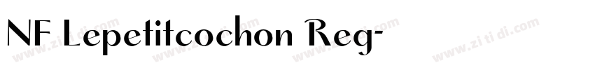 NF Lepetitcochon Reg字体转换